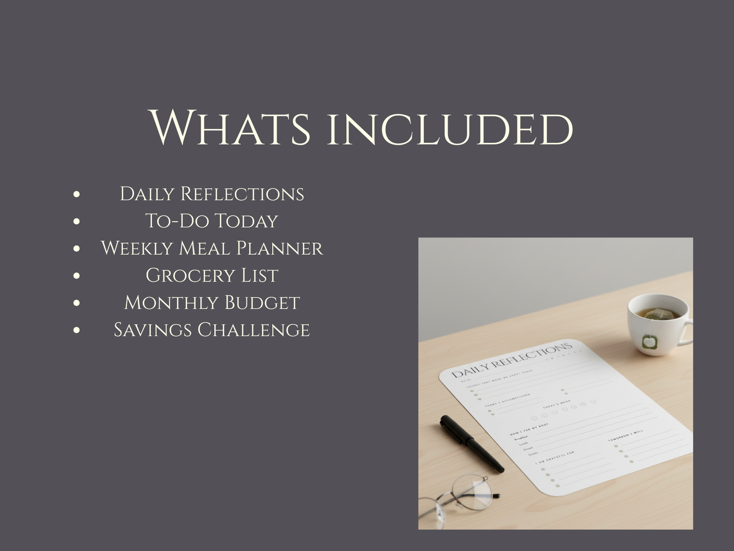 Grateful Daily Planner
