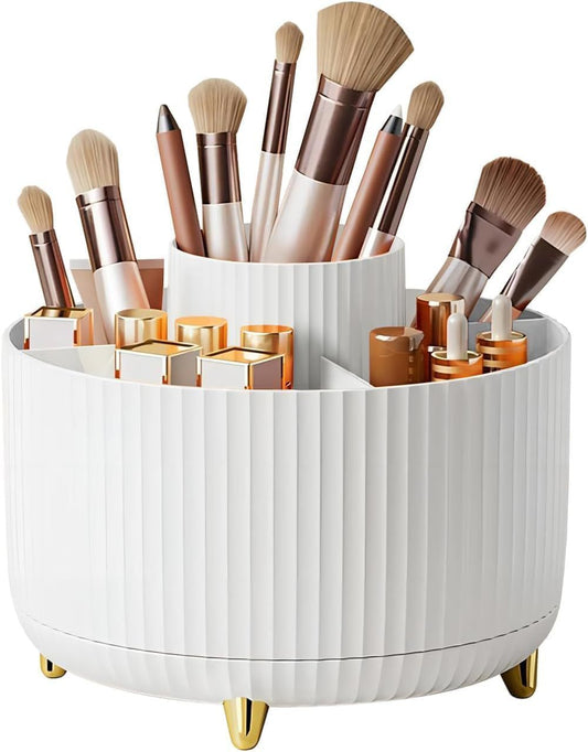 White Makeup Brush Holder